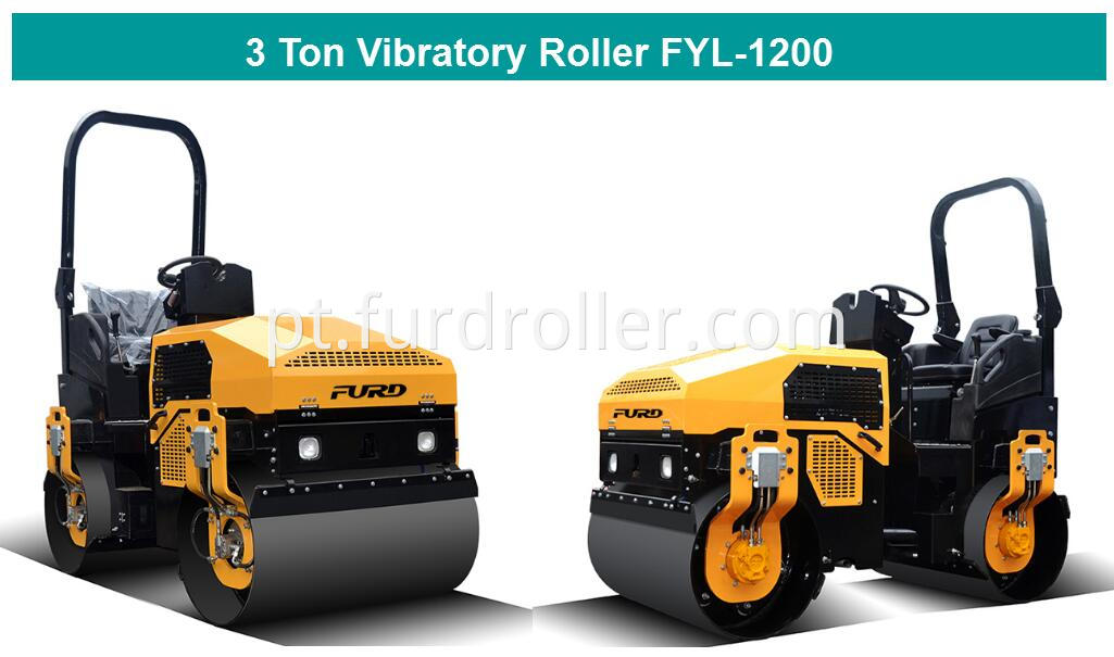 3 ton vibratory roller